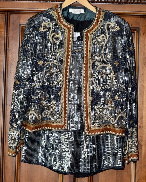 Judith Ann Creations Other - Judith Ann Creations for I Magnin Haute Couture 100% Silk 3pc Skirt Suit Size M